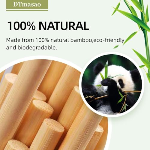 DTmasao 1/2 x 12 Inch 25 PCS Square Dowel Rods Wood Sticks Wooden Dowel Rods Unfinished Bamboo Sticks - for Crafts,Home Decor, Model Making and DIYers - size: 1/2 x 12 Inch Square