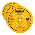 DEWALT 12 Inch 80T Carbide Circular Saw Blade, Fine Finish Saw Blade (DWA11280) | (Pack of 3) - size: One Size (Pack of 3)