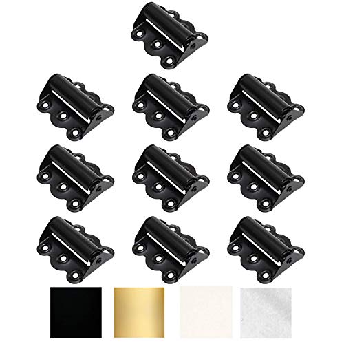 Litepak Screen Door Hinge Professional Grade Hardware Self-Closing Easy Install (10 Pack, Black) - color: Black, size: 10 Pack