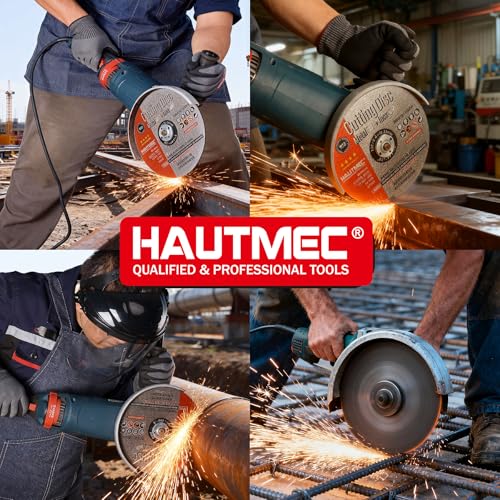 HAUTMEC 10 Pack Cut Off Wheels 9" x 5/64" x 7/8", Expert Metal Cutting Discs for Angle Grinder, Premium Aluminium Oxide Abrasive for Aggressive Cutting Metals & Steel, MPA Certified - HTACH25044 - size: 9" x 5/64" x 7/8" (10 pcs)