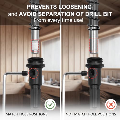 2-7/8 Inch Hole Saw with 3/8" Triangle Shank Quick Change Arbor, JTemgle Bi-Metal Hole Saw Heavy Duty Hole Cutting Tool for Cornhole Boards, Recessed Lights, Wood, Plastic, Drywall & Soft Metal - size: 2-7/8"