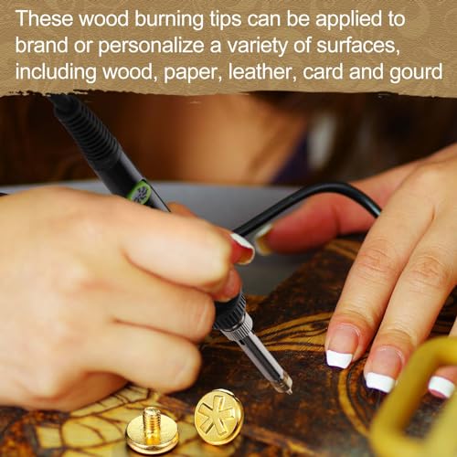 Lothee 136 Pcs Wood Burning Kit for Adults Beginners, Adjustable Temperature Pyrography Pen Set with Alphabet Number Tips, Stencils & Wood Chips, DIY Wooden Burner Tool for Embossing Carving
