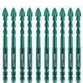10pc 5/16”Ceramic Tile Drill Bit,8MM Masonry Drill Bits Concrete Drill Bit Set for Tile,Brick, Plastic and Wood,Tungsten Carbide Tip Best for Wall Mirror. - size: 5/16 in