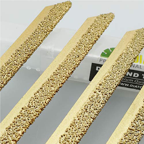 SHDIATOOL Diamond Jigsaw Blades 4 Inch T-Shank, 46 Grit Multi Material Blade for Fiberglass, Plastic, Fiber Cement, Drywall, Soft Tile & Marble, Vacuum Brazed for Straight & Curved Cuts, 10 Pack - style: 10-Piece Pack,4 In.