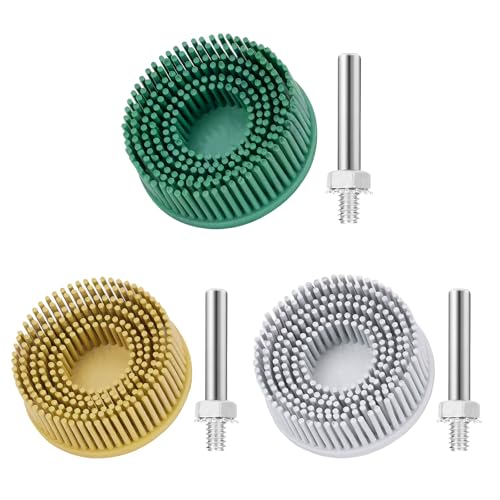 3Pcs Bristle Disc 2 Inch Gasket Remover Wheel Tool Attachments