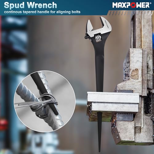 MAXPOWER 16 inch Spud Wrench, Max Jaw Opening 1-9/16 inch - size: 16 in. / 1Pcs