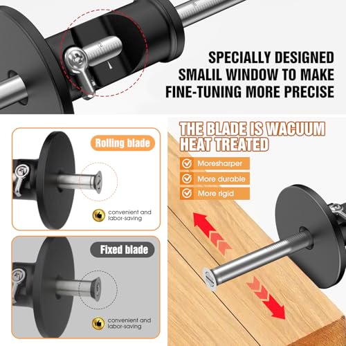 Simple Version Wheel Marking Gauge for Woodworking with 0.2mm Adjustment