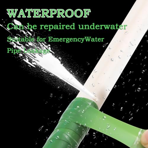 Self Fusing Silicone Tape 2 Rolls 1 in x 5' Green Waterproof Rubber Leak Proof Sealing Rubber Self-amalgamating Tape for Emergency Hot and Cold Water Pipe Repairs and Tool Fixation - size: 2 Rolls - 5 ft - Green - 20 mil Thickness