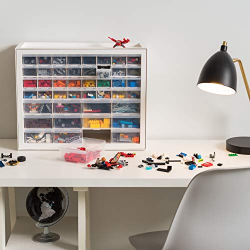 IRIS USA 44-Drawer Small Parts Storage Cabinet, Crafts, Made in USA, White - color: White, size: 44 Drawer