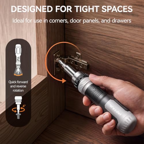 Wesdut 13in1 Multi Ratchet Screwdriver Set Tool All in One, [Built to Last]