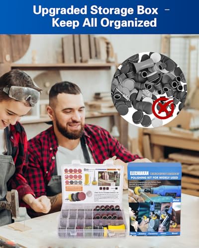 1 Inch Sanding Discs and Drums for Dremel Rotary Tool Accessories, Hook and Loop Sandpaper for Drill Sanding Bits Attachment, Resin Polishing Kit Pads 60-10000 Grit for Wood Metal Craft Making Jewelry