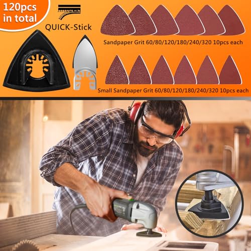 150Pcs Oscillating Saw Blades, Multi-Tool Blades Kit for DeWalt Ryobi