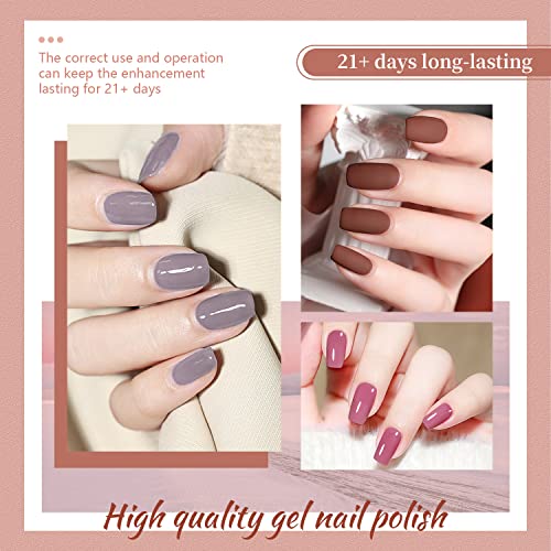 JODSONE Gel Nail Polish Kit with U V Light 32 Color Soak Off Base&Top Glitter Coat Gel Polish for DIY Manicure Lovers - color: KIT-07