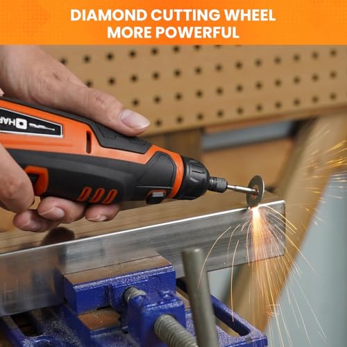 HARDELL 508PCS Rotary Tool Accessories Kit for Sanding Cutting Polishing - color: Orange
