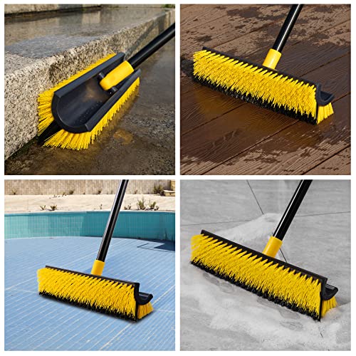 Yocada Double-Sided Floor Scrub Brush Triangle Brush Heavy Duty 65.5"