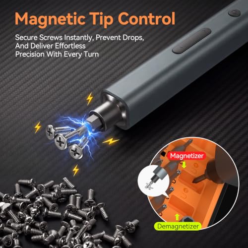 LIFEGOO 167 in 1 Electric Screwdriver Set: Mini Electric Screwdriver Cordless with Extension Rod & Pry Tools, Electronic Power Screwdriver Repair Tool Kit for RC, Computer, PC Building, Laptop