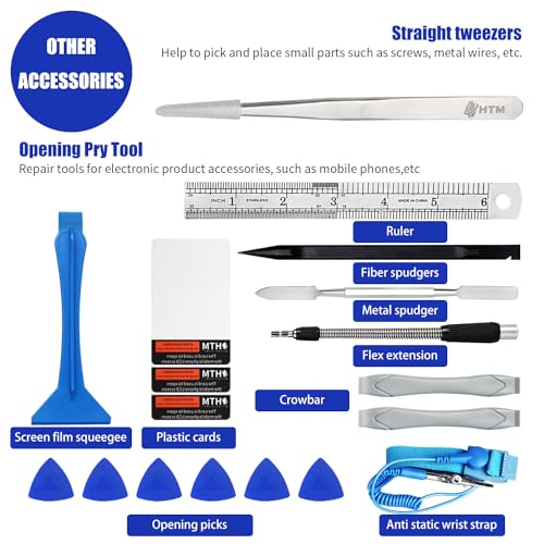 HengTianMei 142 in 1 Precision Screwdriver Set Professional Magnetic Repair Tool Kit for Computer, Laptop, Xbox, Macbook, Game Console (H1128)