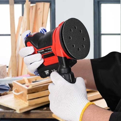 Bates Sanding Discs - 5 Inch 8 Hole, 100 Pack, Grits 60-2000, Hook and Loop, Round Sandpaper Discs - color: Black, size: 100 Pack, 60-2000 Grits