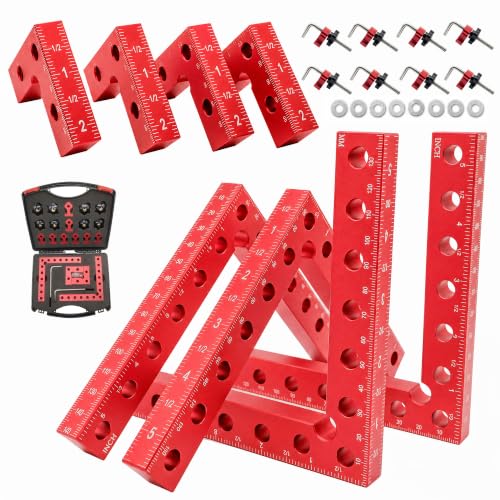 Corner Clamps for Woodworking, 8PCS 90 Degree Aluminum Positioning Squares