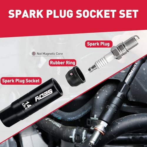 96-Piece 3/8" Drive Impact Socket Wrench and Bit Set, SAE 5/16”-3/4” & Metric 8-22mm, Cr-V Standard & Deep Sockets, Power Bits, Ratchet Handle, Universal Joint, Bit Holder, Adapters, Spark Plug Socket - style: 3/8"Drive (96 PCS）