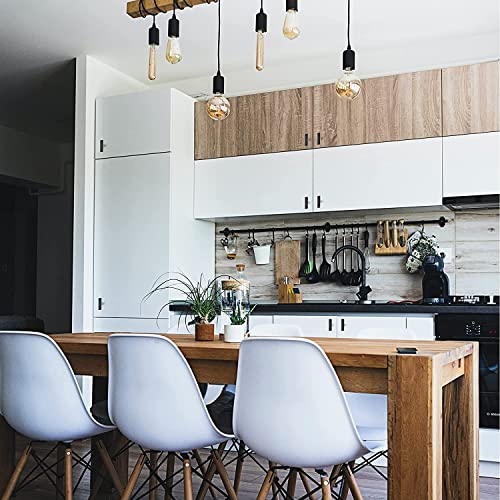 Ravinte 10 Pack Black Square Bar Cabinet Knobs 2 Inch Kitchen Handles | Single Hole, Stainless Steel, Easy Install, Screws Included, Rust-Resistant, Kitchen, Bathroom, Drawers, Cabinets - color: Black