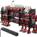 Upgraded Large Power Tool Organizer Wall Mount with Charging Station - color: Black