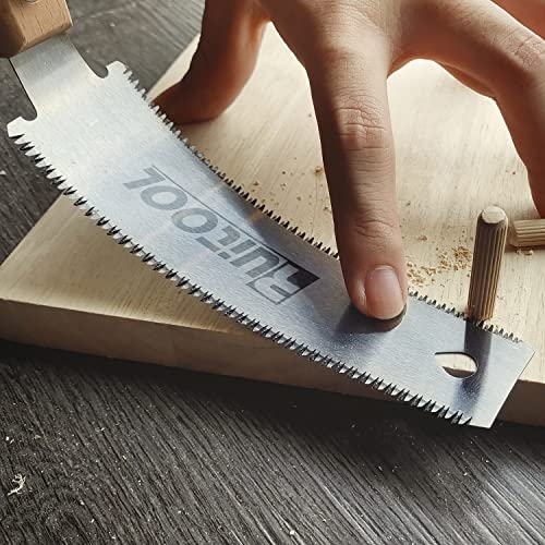RUITOOL Japanese Hand Saw 6 Inch Double Edge Ryoba Pull Saw for Flush Cuts - size: Small