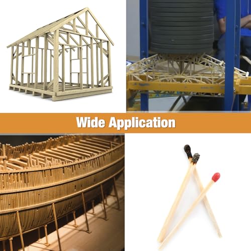 Yulejo 215 Pieces Balsa Wood Sticks Wooden Dowel Rods Square Hardwood Unfinished Wooden Strips for DIY Molding Crafts Projects Making(1/8, 3/16, 1/4, 5/16, 3/8, 1/2 Inch) - size: 1/8, 3/16, 1/4, 5/16, 3/8, 1/2 Inch