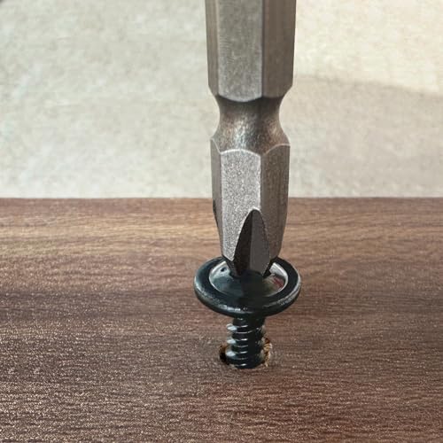 Black Wood Screws, #8×3/4 inch 300Pcs Black Truss Head Wood Cabinet Screws - color: Black, size: #8 x 3/4"