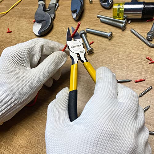 BOOSDEN Wire Cutter 6.5 inch Cutting Pliers Diagonal Cutter Snipper 2 Pack - size: 6.5"- 2 Pack