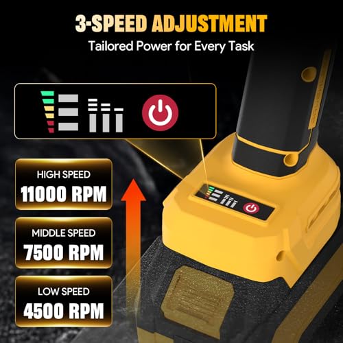 Cordless Angle Grinder 4-1/2 Inch for Dewalt 20V MAX Battery (No Battery)