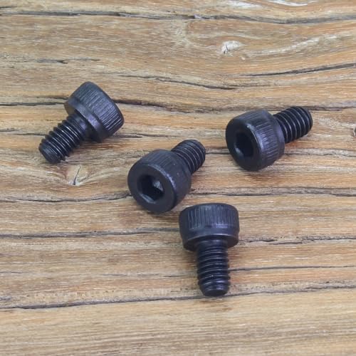 105 Pieces M4 x 6mm Socket Head Cap Screws, Thread Pitch 0.7mm, Sutemribor M4 Black Screws, 12.9 Grade Alloy Steel, Black Oxide Finish, Fully Threaded - size: M4 x 6mm, style: Socket Head