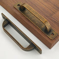 2 Pack 5 Inch 128 mm FlatCopper Cabinet Handles Aluminum Cabinet Pulls Drawer Pulls - color: FlatCopper, size: 5 Inch