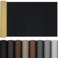 PXBBZDQ Large Linen Repair Patch, 16X40 Inch Linen Fabric Patch for Furniture and Sofa Self-Adhesive Upholstery Refinishing Repair, Couch Fabric Patch (Black, 16X40) - color: Black