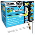 TOGGLER SNAPTOGGLE Toggle Bolt 3/16-24 UNC, 100 Pack, Round Head - size: 3/16"-24 x 2 1/2