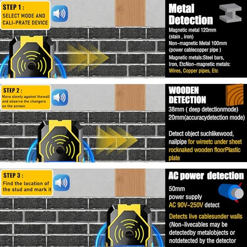 Stud Finder Wall Scanner4 in1Wall Stud Detector of Wood AC Wire Metal Studs
