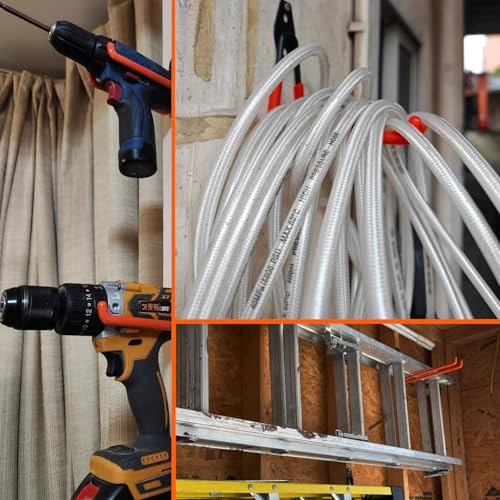 Heavy Duty Garage Storage Hooks 4 Pack Garage Tool Organizer Wall Mount - size: Large