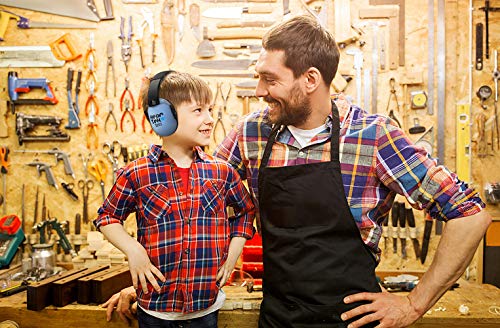 Noise Cancelling Headphones Kids Adult Earmuffs Shooting Ear Protection Foldable Ear Protection Earmuffs - color: Blue