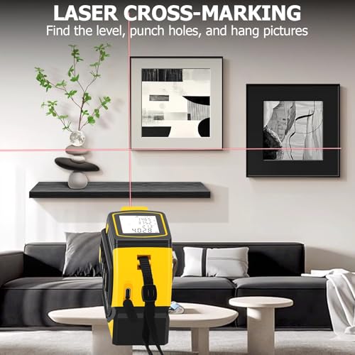 4-in-1 Digital Laser Tape Measure 328ft/100m with 16ft/5m Tape