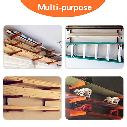 Ultrawall Wall Mount Wood Organizer and Lumber Storage Rack with 3-Level - style: 4 PACK