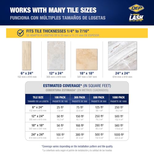 QEP LASH Tile Leveling System, Part B, Wedges (300 Pack)