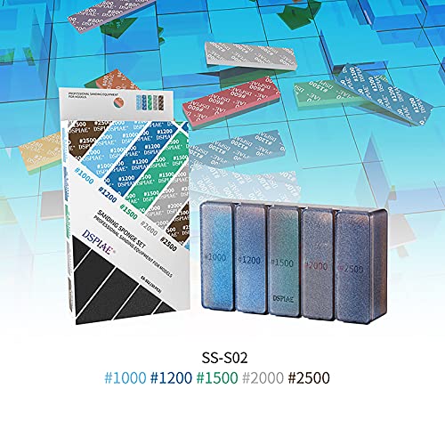 Model Sanding Sponge Combo #1000-#2500 Polishing Model Making Tool - color: #1000-#2500 (#1000, #1200, #1500, #2000, #2500)