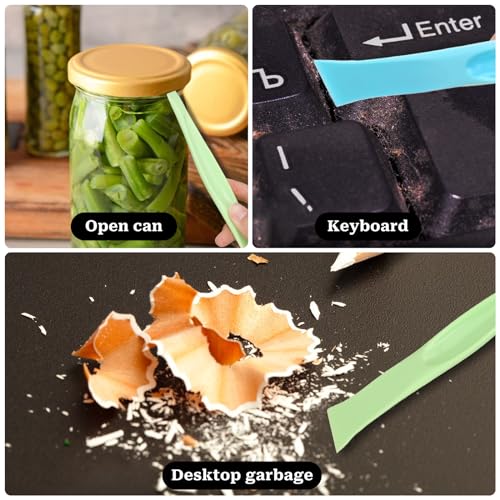 2 in 1 Plastic Scraper Tool,Multi-purpose No-Scratch Scraping Tools Small Scraper Cleaning Tool for Removing Oil Stains, Dirt, Paint, Sticker Remover(3 Pack)