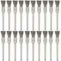 20PCS Wire Brushes - Metal Rust Removal, Polishing, Cleaning - 6mm Diameter, 3mm Shaft - Removes Burrs, Dust, and Oxide Layer - Handles Rough Surfaces - Designed for Industrial and DIY Enthusiasts - style: Wire Brush 3*6mm 20PCS