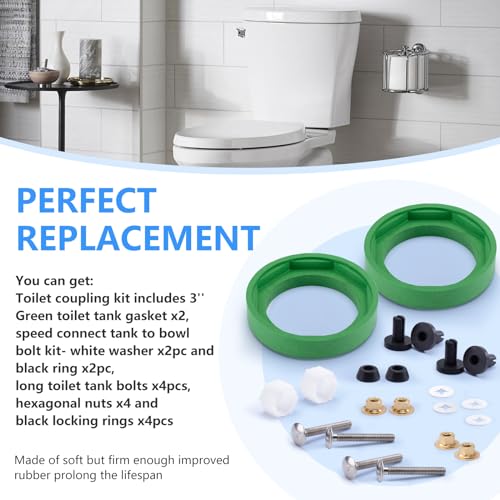 3 Inch Toilet Tank Gasket for Champion 4，2 Pack - color: 2 green sets