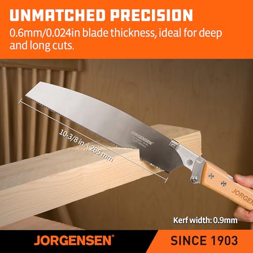 JORGENSEN KATABA 10-3/8 Inch Japanese Pull Saw with SK5 Blade