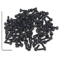 105 Pieces M2 x 6mm Socket Head Cap Screws, Thread Pitch 0.4mm, Sutemribor M2 Black Screws, 12.9 Grade Alloy Steel, Black Oxide Finish, Fully Threaded - size: M2 x 6mm, style: Socket Head
