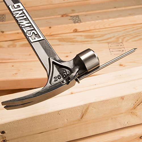 ESTWING Ultra Series Hammer, 19oz Milled Face, Black Grip, EB-19SM - size: 19 oz, style: Milled Face