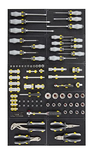 Free Zone 4-Piece Large Pegboard Set - color: Black