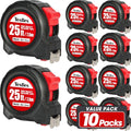 Tape Measure 25 ft, 10 Pack Bulk Easy Read Measurement Tape, Self-Locking Measuring Tape Retractable 25 FT by 1 in - color: 10 Pack
